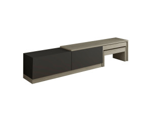 TV-Möbel aus Holz "Nest" - 180 x 30 x 36 cm - Anthrazitgrau