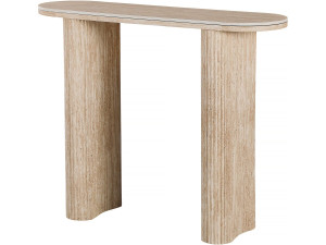 Konsolentisch "Alba" aus Keramik - Travertin - 100 x 30 x 80 cm - Braun