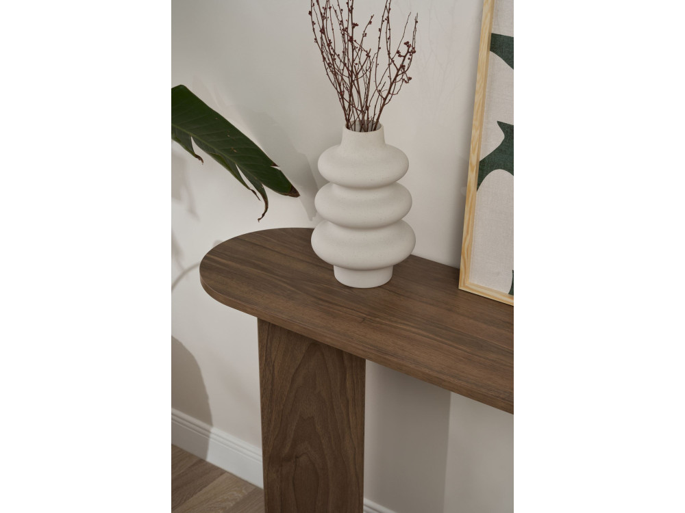 Holzkonsole "Sira" - 150 x 35 x 75 cm - Walnussholz