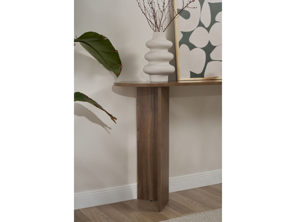 Holzkonsole "Sira" - 150 x 35 x 75 cm - Walnussholz