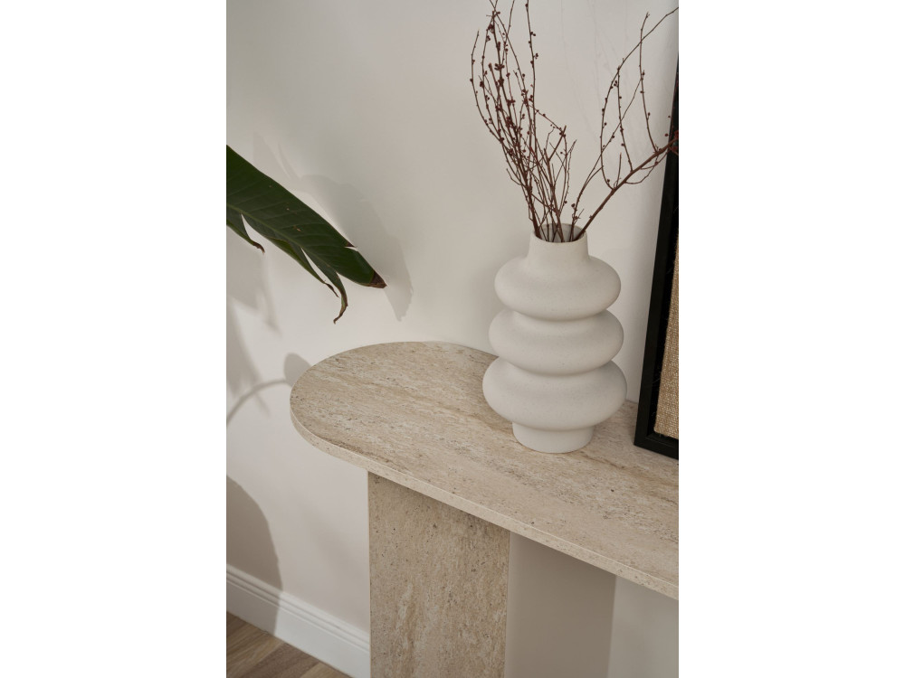 Holzkonsole „Sira” – 150 x 35 x 75 cm – Travertin