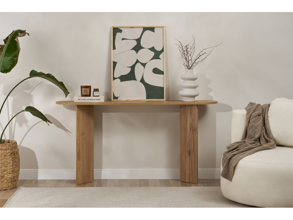 Holzkonsole „Sira” – 150 x 35 x 75 cm – Eiche