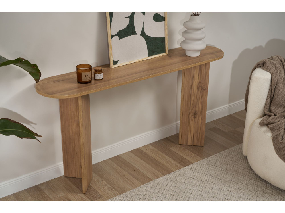 Holzkonsole „Sira” – 150 x 35 x 75 cm – Eiche