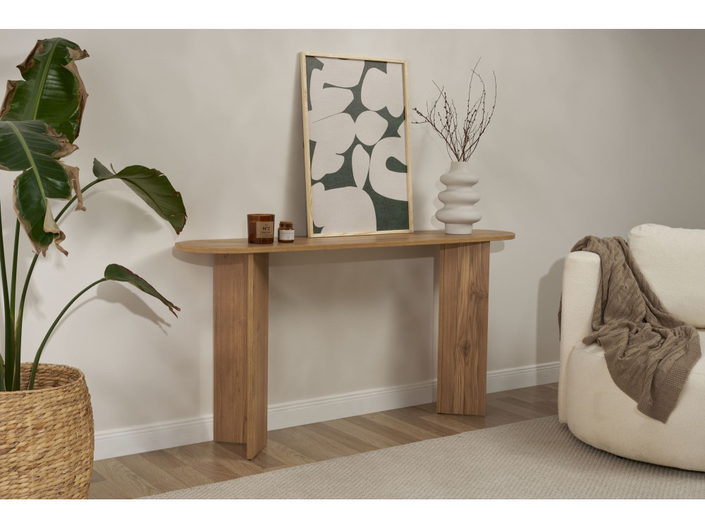 Holzkonsole „Sira” – 150 x 35 x 75 cm – Eiche