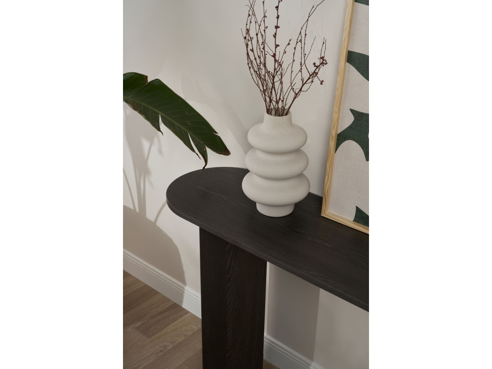 Holzkonsole „Sira” – 150 x 35 x 75 cm – Schwarzes Licht