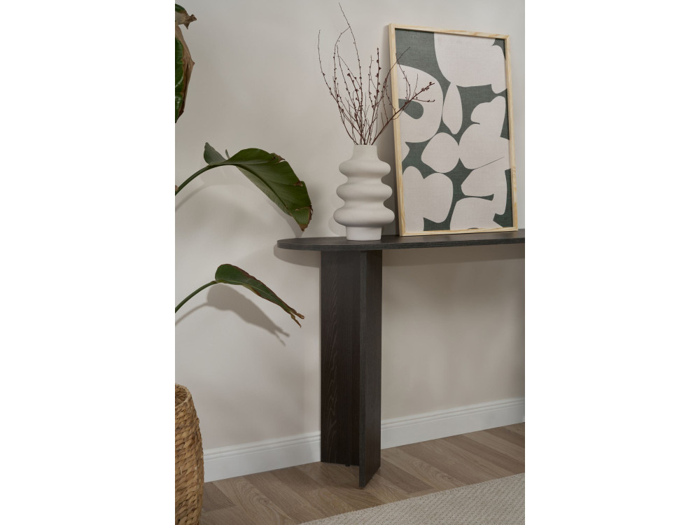 Holzkonsole „Sira” – 150 x 35 x 75 cm – Schwarzes Licht