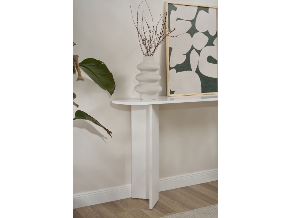 Holzkonsole "Sira" - 150 x 35 x 75 cm - Weiß