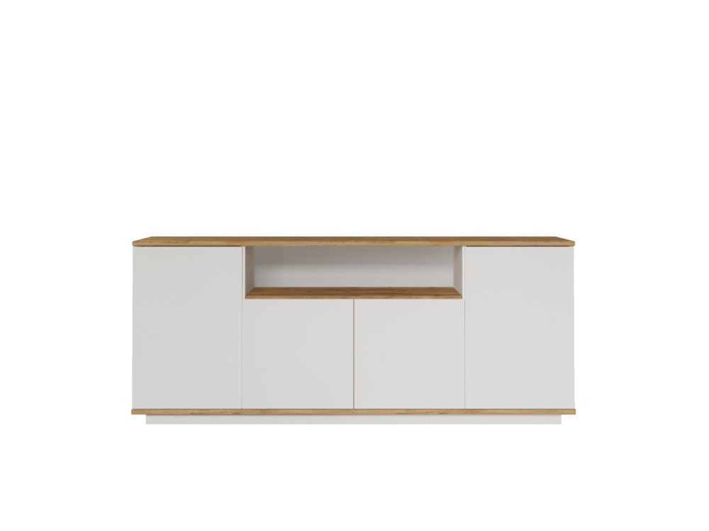 Holzbuffet "FR15" - 180 x 44 x 75 cm - Atlantikkiefer Weiß