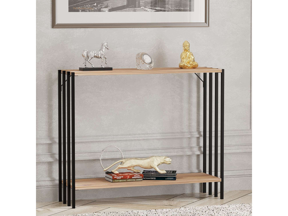 Konsolentisch „Verona“ aus Holz – 90 x 26 x 74 cm – Atlantische Schwarzkiefer
