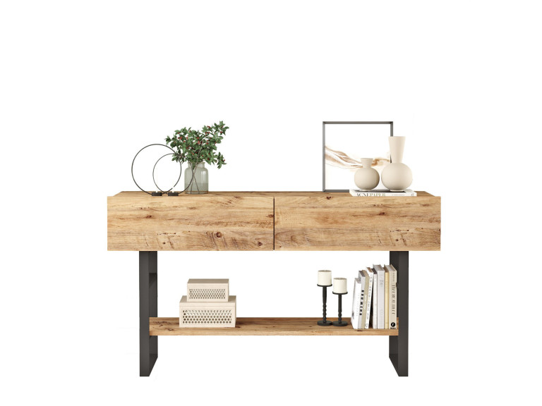 Holzkonsole "ML23" - 138 x 43 x 75 cm - Beige