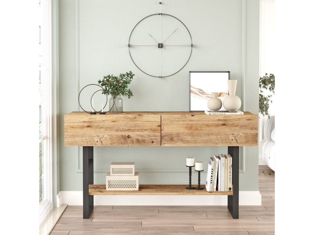 Holzkonsole "ML23" - 138 x 43 x 75 cm - Beige