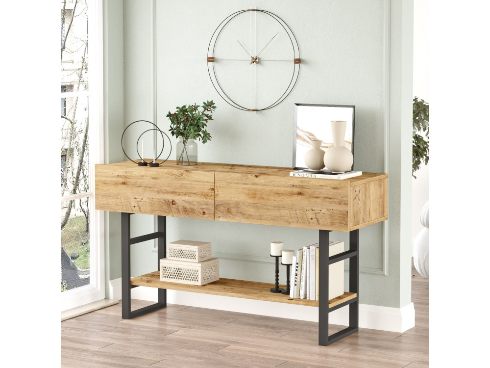 Holzkonsole "ML23" - 138 x 43 x 75 cm - Beige