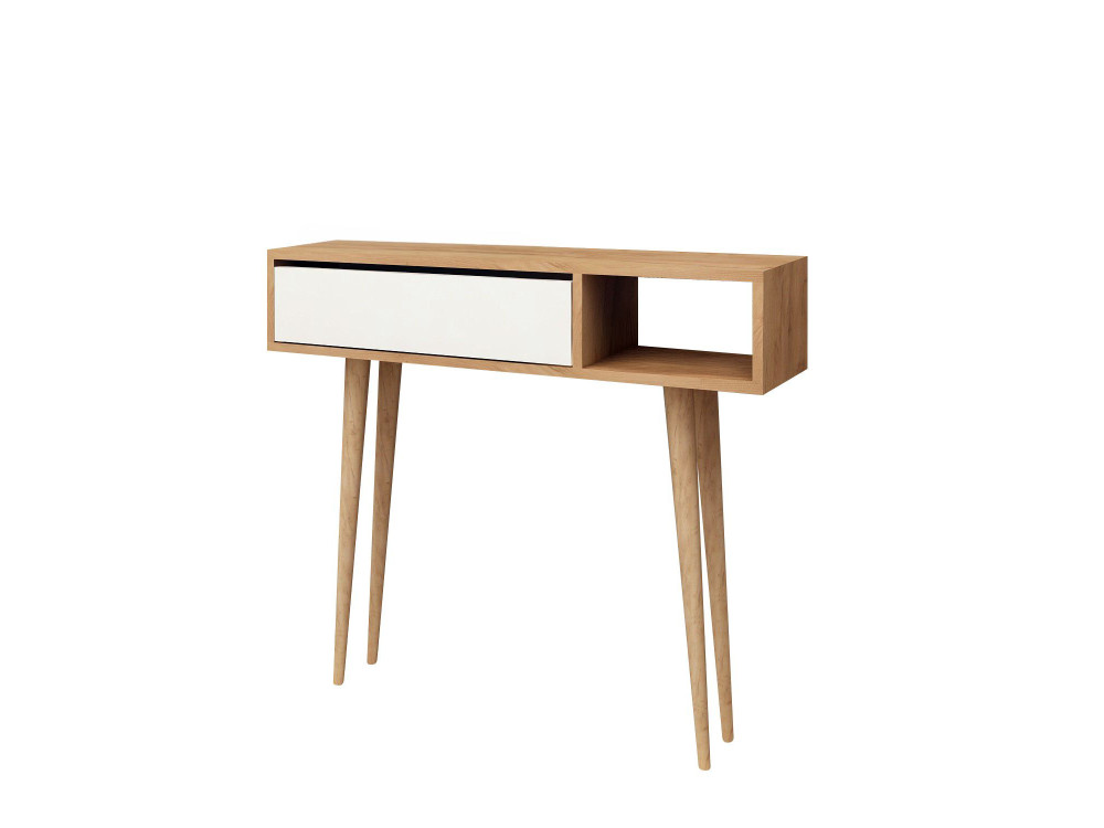 Holzkonsole "Oseyo" - 100 x 30 x 94 cm - Braun