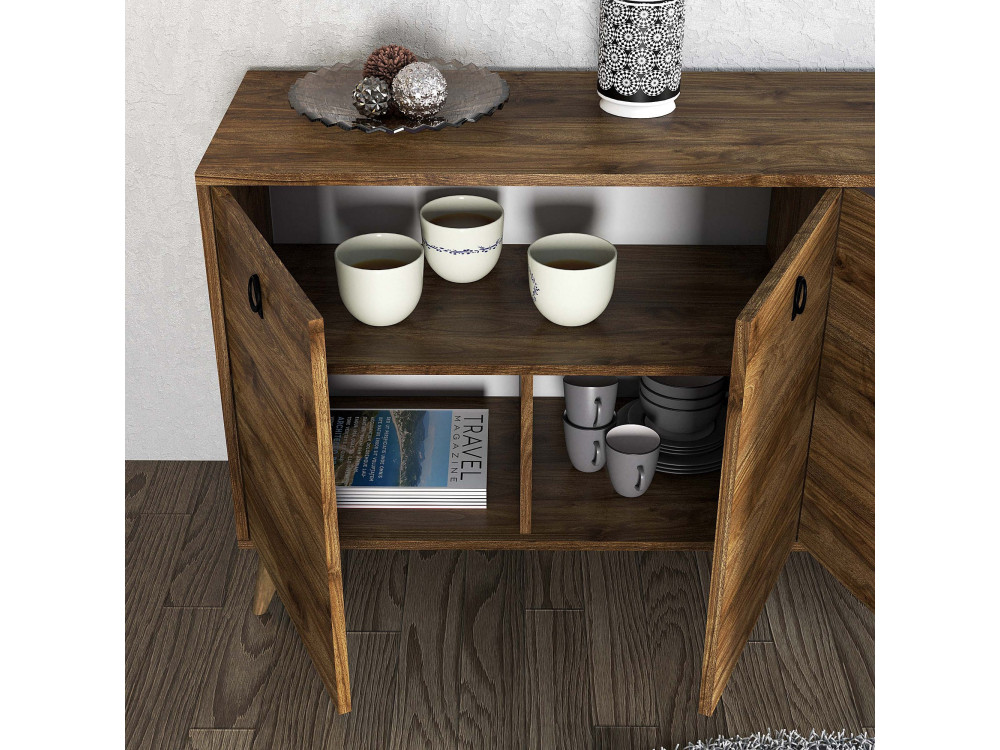 Holzanrichte "Elite" - 180 x 45 x 80 cm - Braun