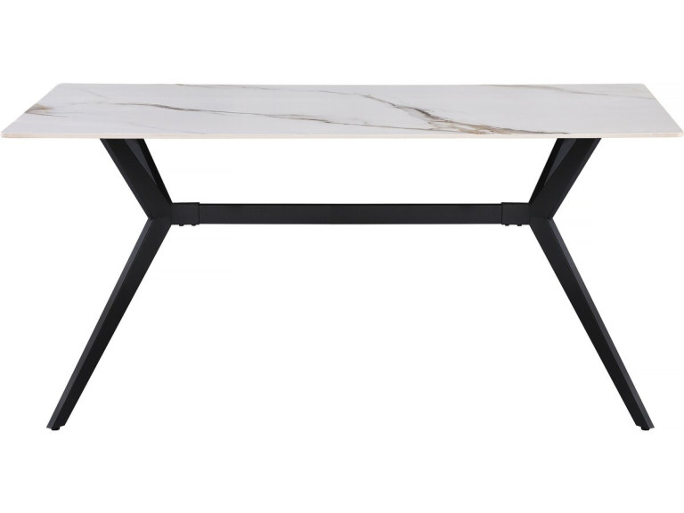 Keramik-Esstisch "Boreal" - 4 bis 6 Personen - 160 cm - Weiß