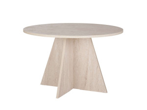 Esstisch „Virella“ aus Holz – 120 x 120 x 75 cm – Travertin