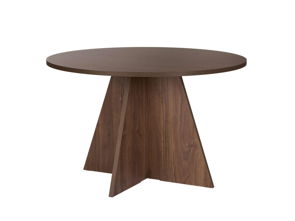 Esstisch „Virella“ aus Holz – 120 x 120 x 75 cm – Nussbaum
