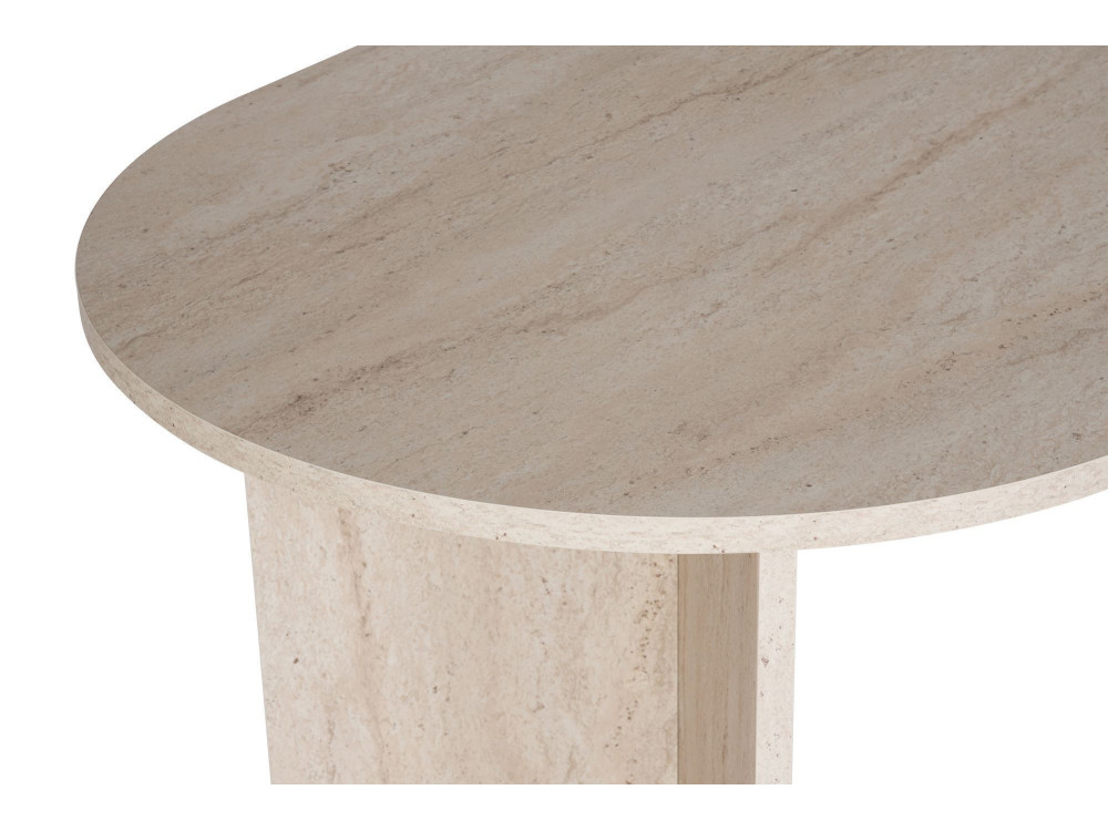 Esstisch aus Holz "Sablin" - 180 x 89 x 75 cm - Travertin