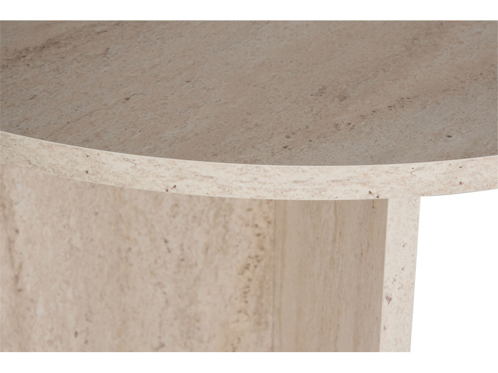 Esstisch aus Holz "Sablin" - 180 x 89 x 75 cm - Travertin