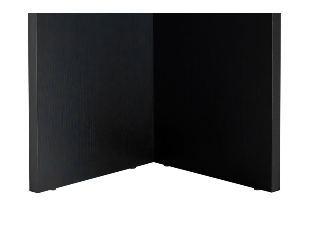 Holz Esstisch "Sablin" - 180 x 89 x 75 cm - Schwarzes Holz