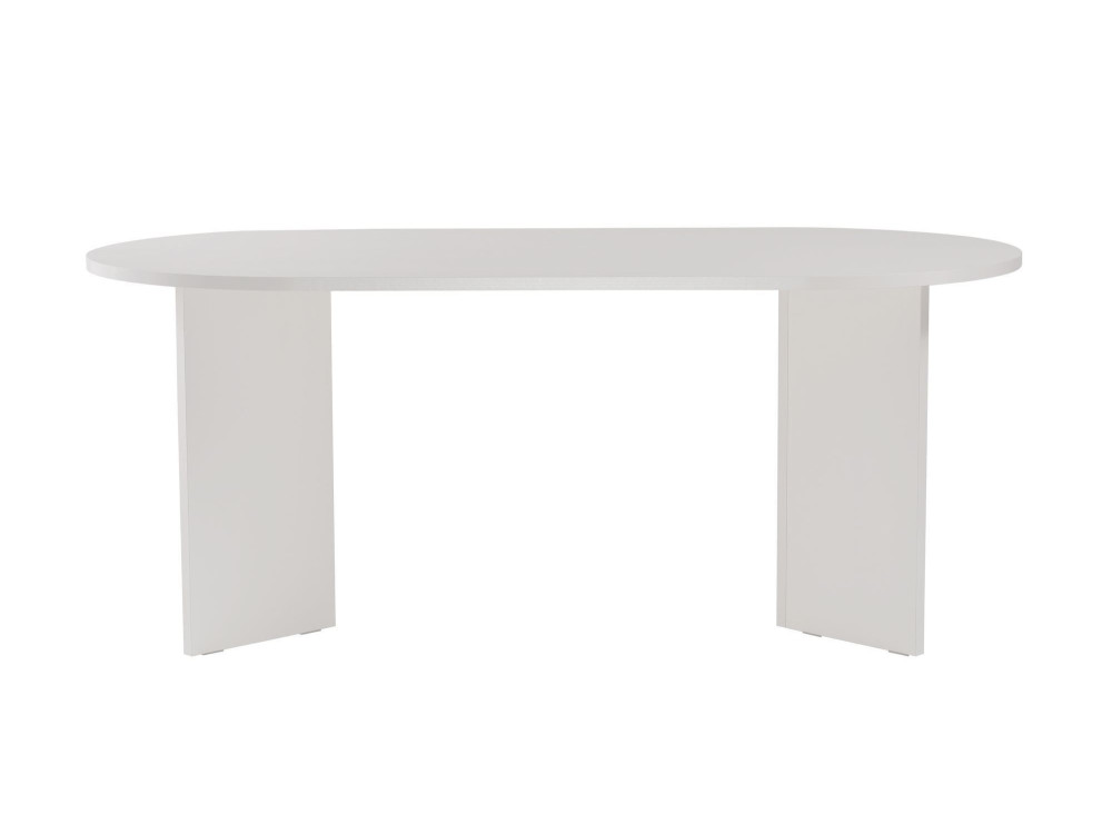 Holz Esstisch "Sablin" - 180 x 89 x 75 cm - Holz Weiß