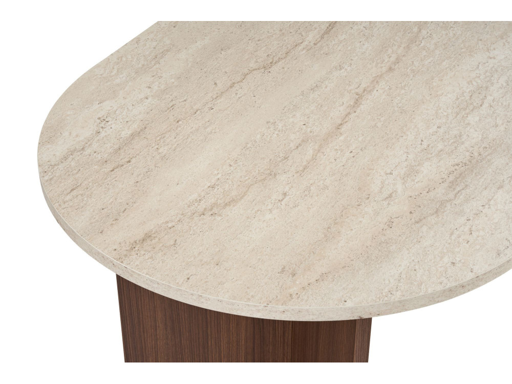 Esstisch aus Holz "Sablin" 180 x 90 x 75 cm - Travertin