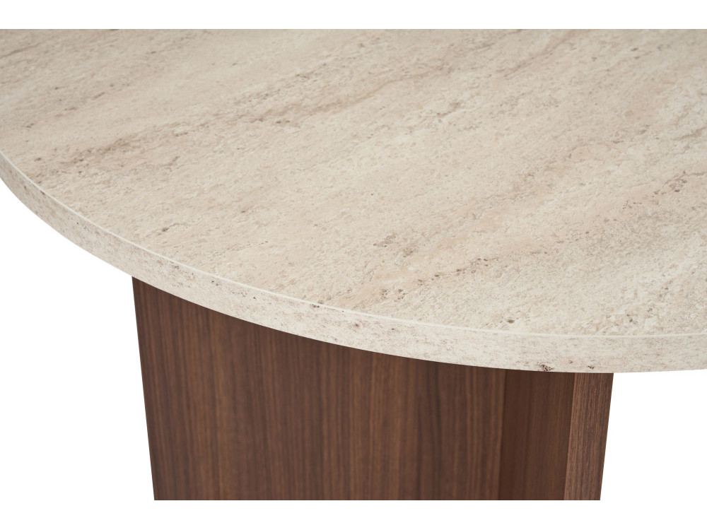 Esstisch aus Holz "Sablin" 180 x 90 x 75 cm - Travertin
