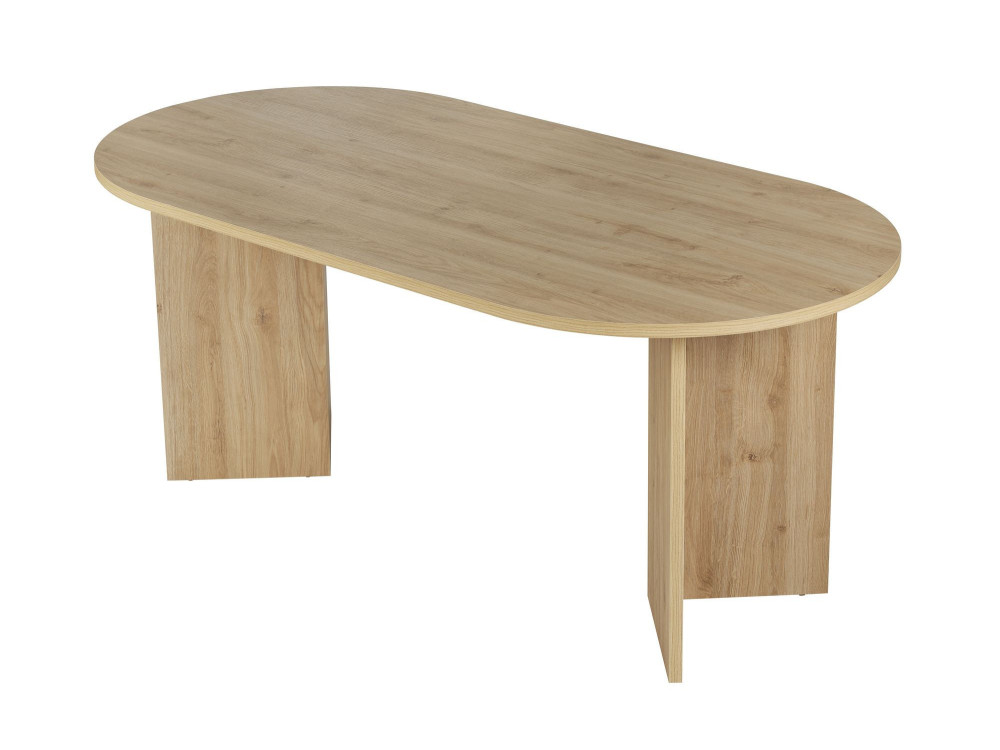 Holz Esstisch "Sablin" 180 x 90 x 75 cm - Cadiz Eiche