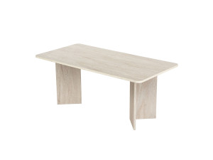 Holz-Esstisch "Linza" 180 x 90 x 75 cm - Travertin