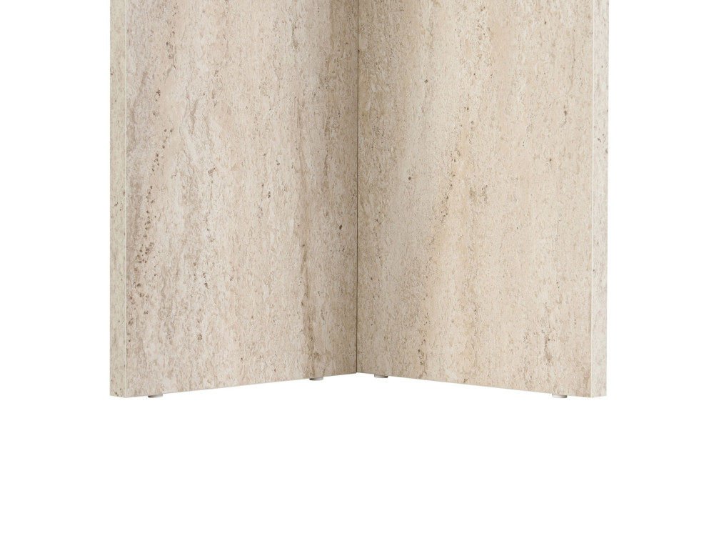 Holz-Esstisch "Linza" 180 x 90 x 75 cm - Travertin