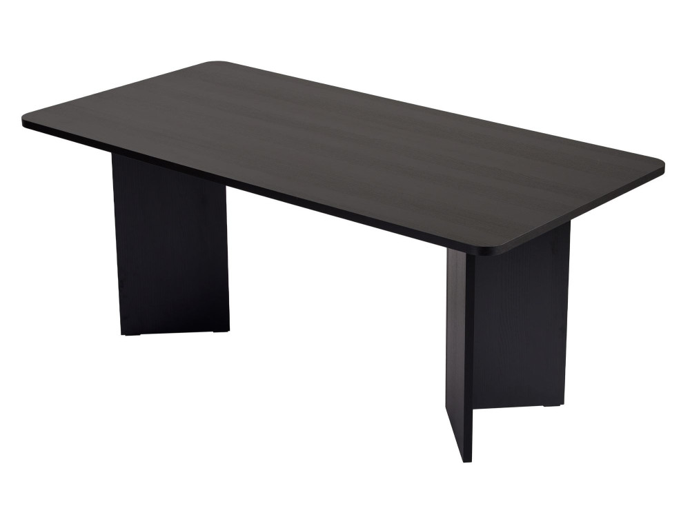 Holz Esstisch "Linza" 180 x 90 x 75 cm - Holz Schwarz