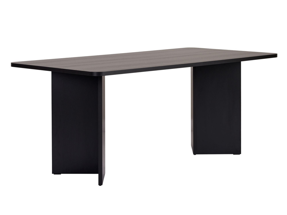 Holz Esstisch "Linza" 180 x 90 x 75 cm - Holz Schwarz
