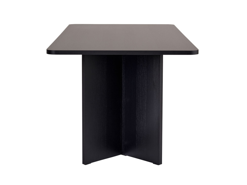Holz Esstisch "Linza" 180 x 90 x 75 cm - Holz Schwarz
