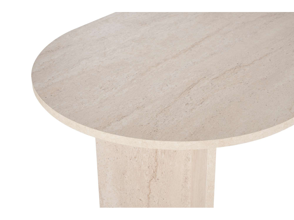 Holz Esstisch "Sabella" 200 x 90 x 75 cm - Travertin