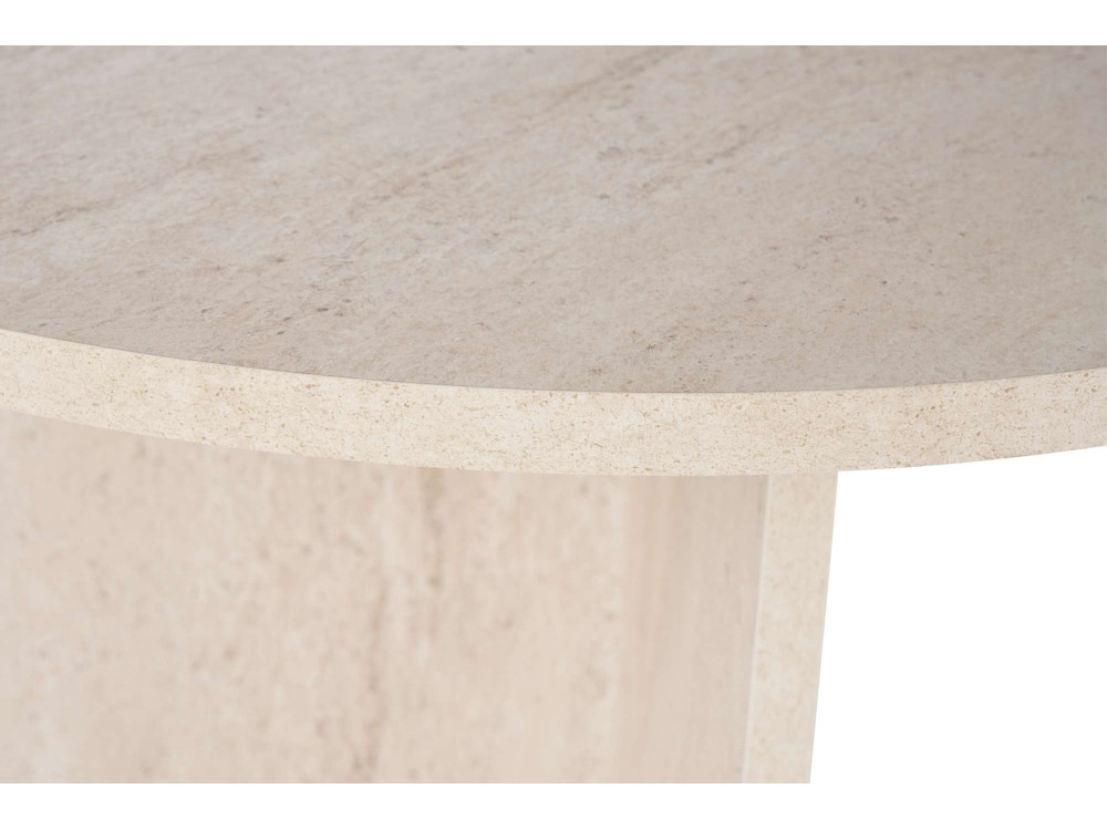 Holz Esstisch "Sabella" 200 x 90 x 75 cm - Travertin