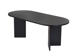 Holz Esstisch "Sabella" 200 x 90 x 75 cm - Holz Schwarz