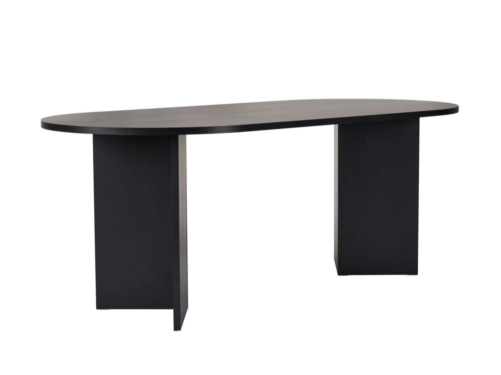 Holz Esstisch "Sabella" 200 x 90 x 75 cm - Holz Schwarz