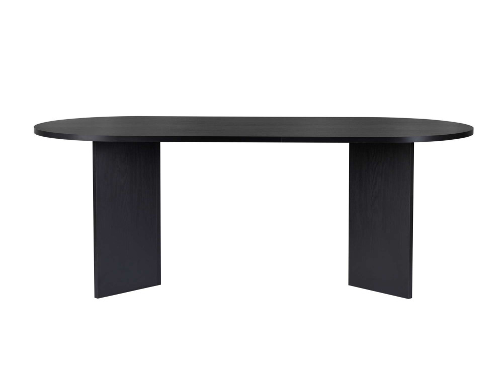 Holz Esstisch "Sabella" 200 x 90 x 75 cm - Holz Schwarz