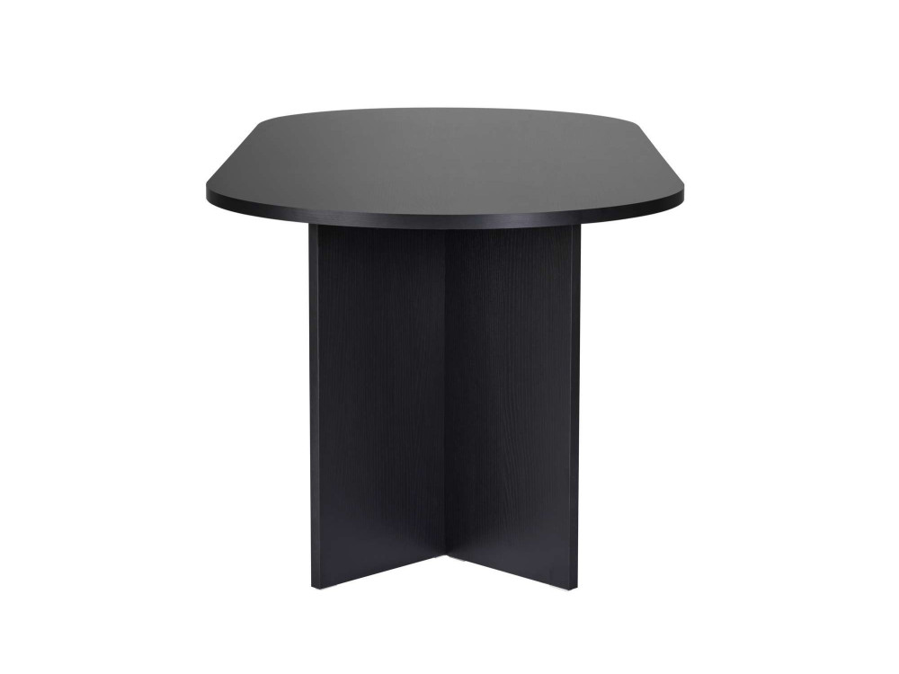 Holz Esstisch "Sabella" 200 x 90 x 75 cm - Holz Schwarz