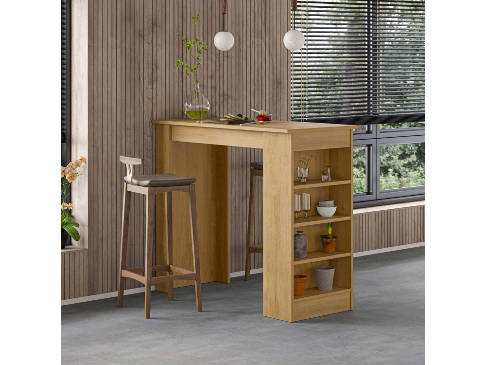 Bartisch aus Holz "Swallow" 117 x 54 x 101,8 cm - Saphir-Eiche