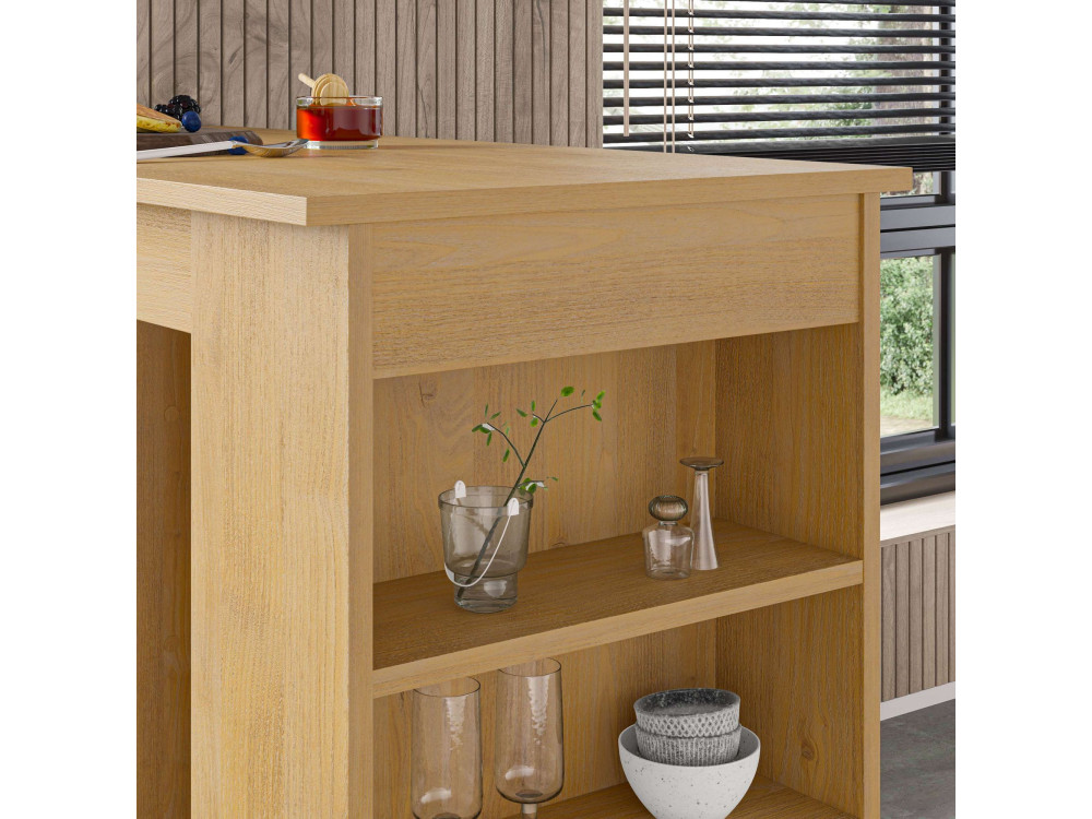 Bartisch aus Holz "Swallow" 117 x 54 x 101,8 cm - Saphir-Eiche
