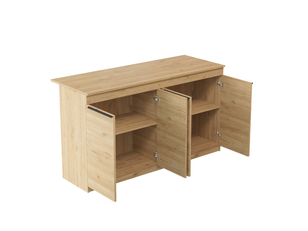 Küchentisch aus Holz "Lark" - 160 x 60 x 90 cm - Braun