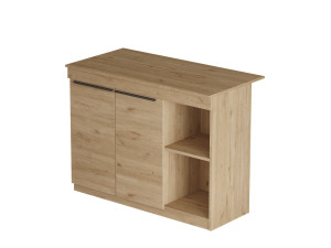 Küchentisch aus Holz "Siven" - 120 x 60 x 88 cm - Braun