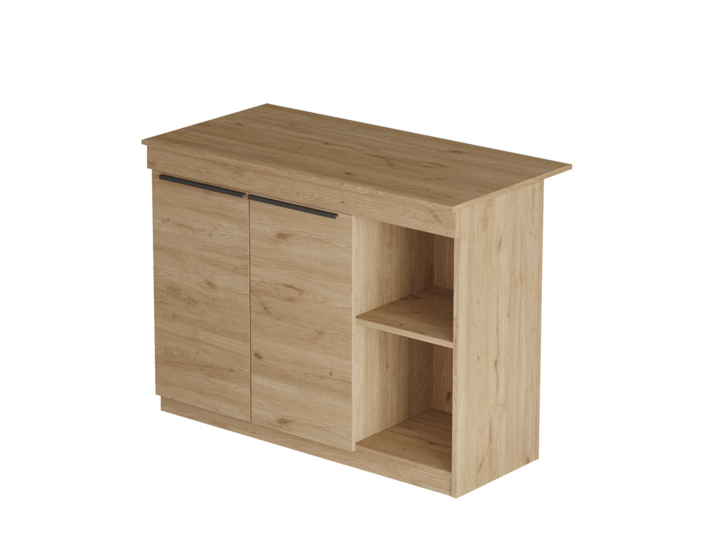 Küchentisch aus Holz "Siven" - 120 x 60 x 88 cm - Braun