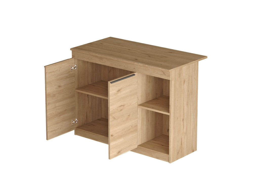 Küchentisch aus Holz "Siven" - 120 x 60 x 88 cm - Braun