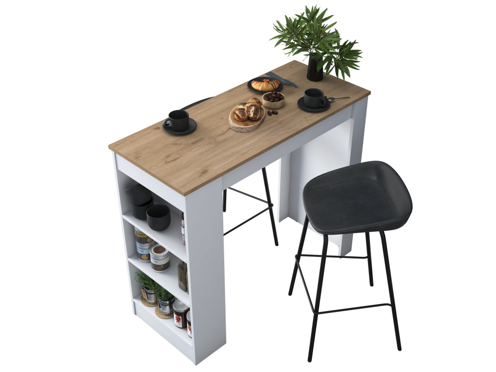 Esstisch aus Holz "Juan" - 120 x 50 x 100 cm - Braun