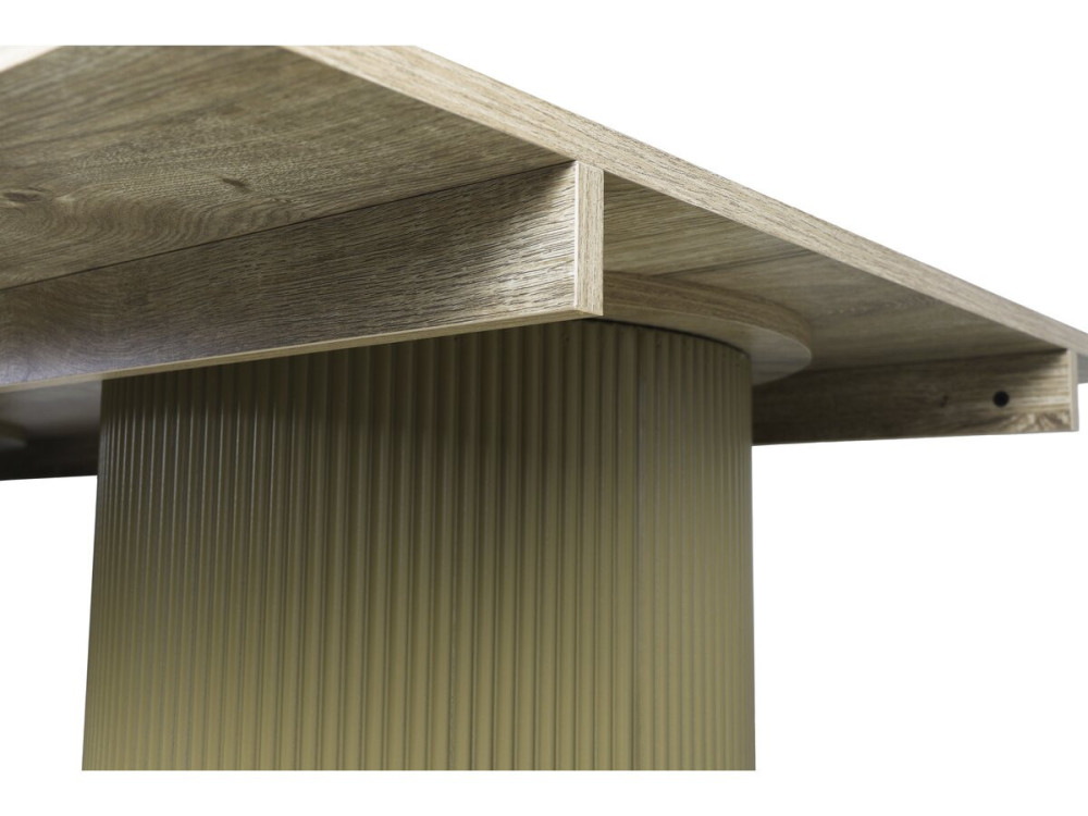 Ovaler Holz-Esstisch "Zenith" - 180 cm - 8 Sitzplätze - Beige