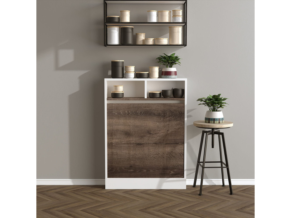 Klappbarer Esstisch aus Holz "Bracked" - 70 x 15 x 96 cm - Beige