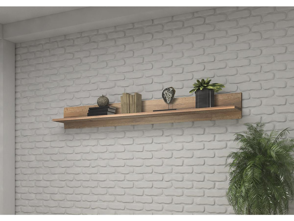 Langes Regal "TULSA WM" - 22 x 180 x 22 cm - Eiche