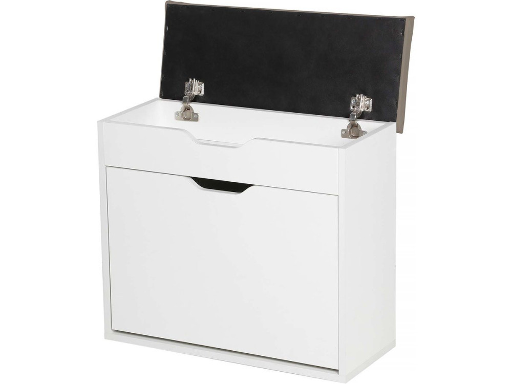 Schuhschrank "Wade" - 60 x 23.8 x 68 cm - Weiß